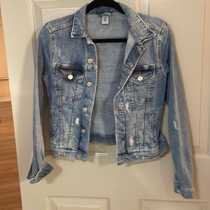 GENTLY WORN DENIM JACKET WOMEN SIZE S
